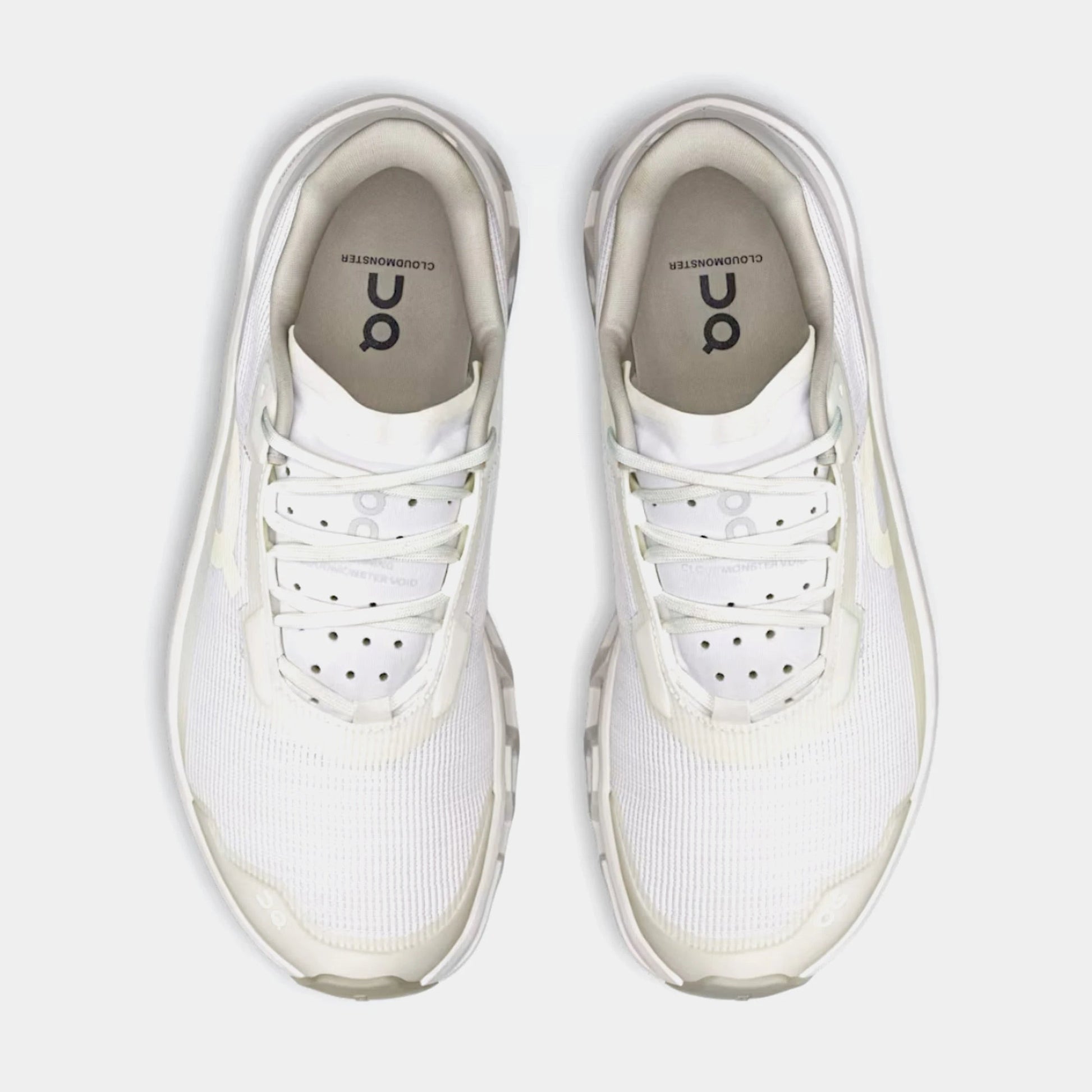 Cloudmonster Void Womens Running Shoes (White/White) — view 1 of 4