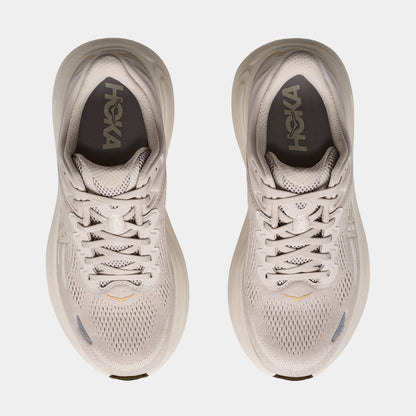 Bondi 9 Womens Running Shoes (River Rock Grey/Alabaster) — view 2 of 4