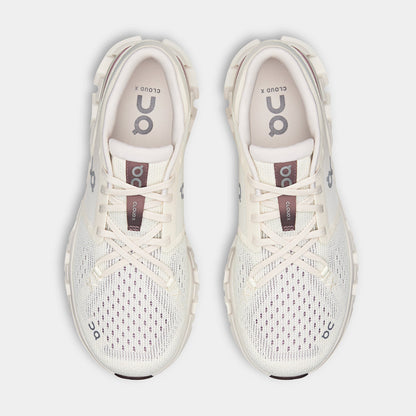 Cloud X 4 Womens Running Shoes (Ivory/Heron) — view 2 of 4
