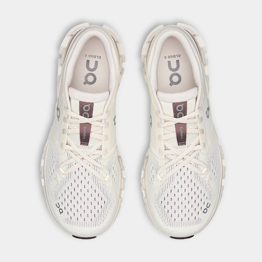 Cloud X 4 Womens Running Shoes (Ivory/Heron) — view 2 of 4