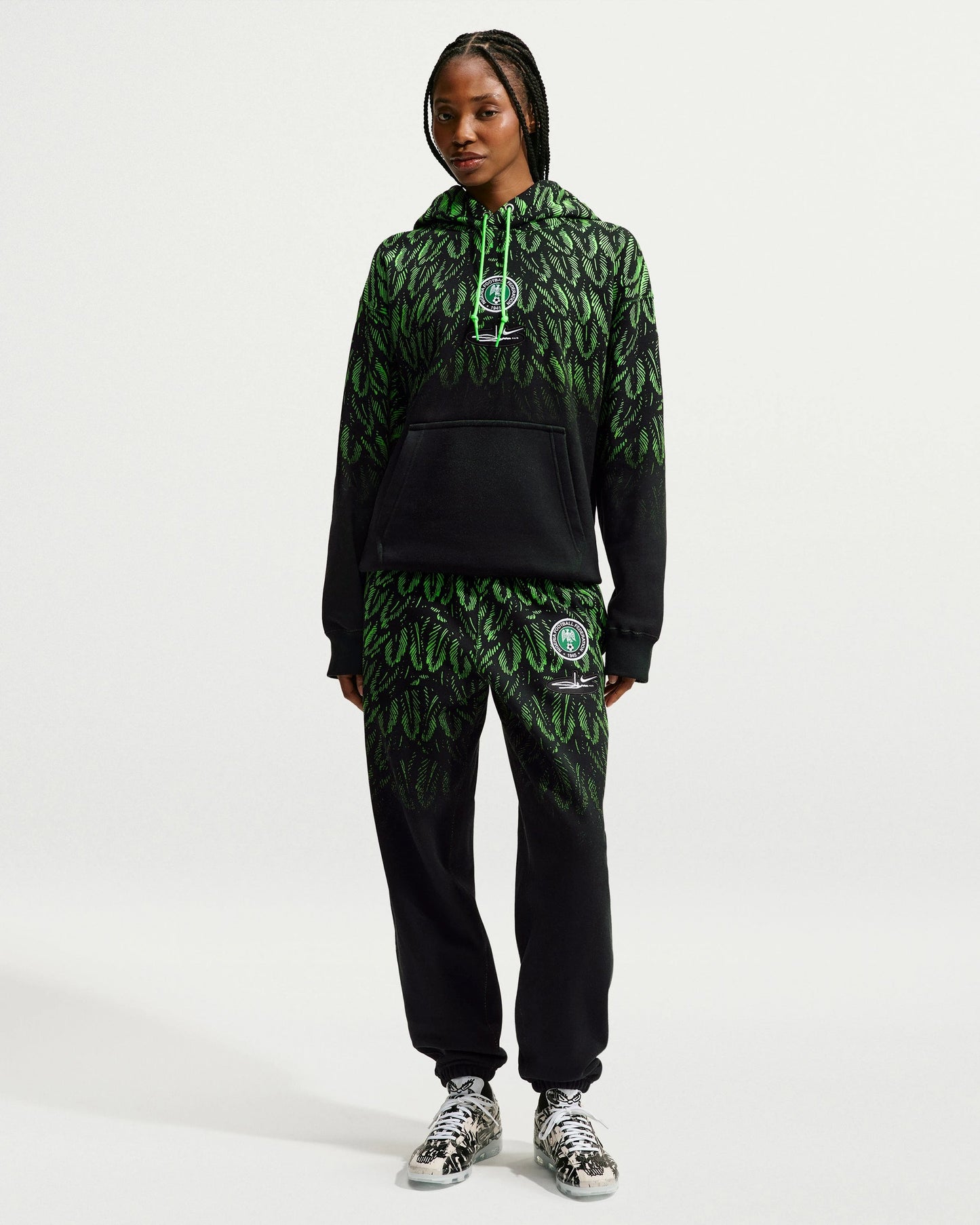 Nike x Slawn Ng Hoodie - Black/ Poison Green — view 6 of 6