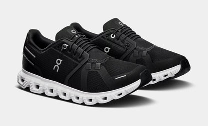 Cloud 6 Womens Running Shoes (Black/White) — view 4 of 4