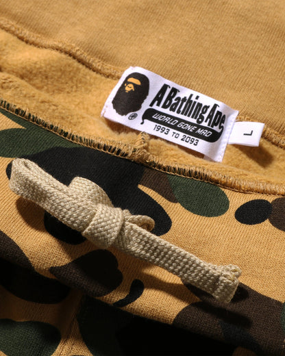 BAPE 1st Camo Sweat Shorts - Yellow Camo — view 4 of 4