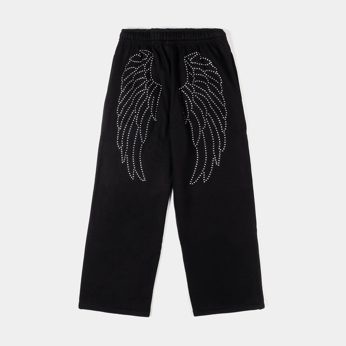 Original Sin Angel Wings Fleece Womens Sweatpants (Black/Pink)