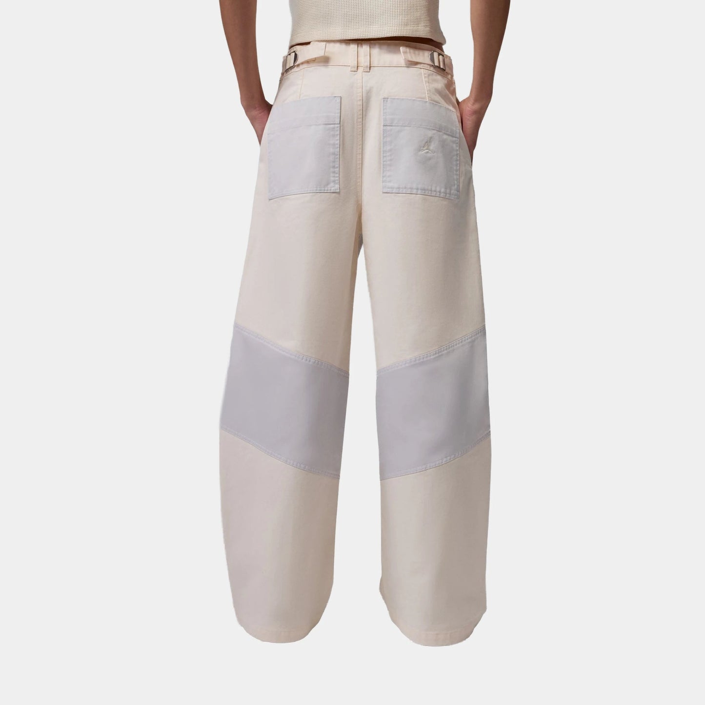 Flight '91 Wide Leg Baggy Womens Pants in Chalk / Vast Grey — view 2 of 4