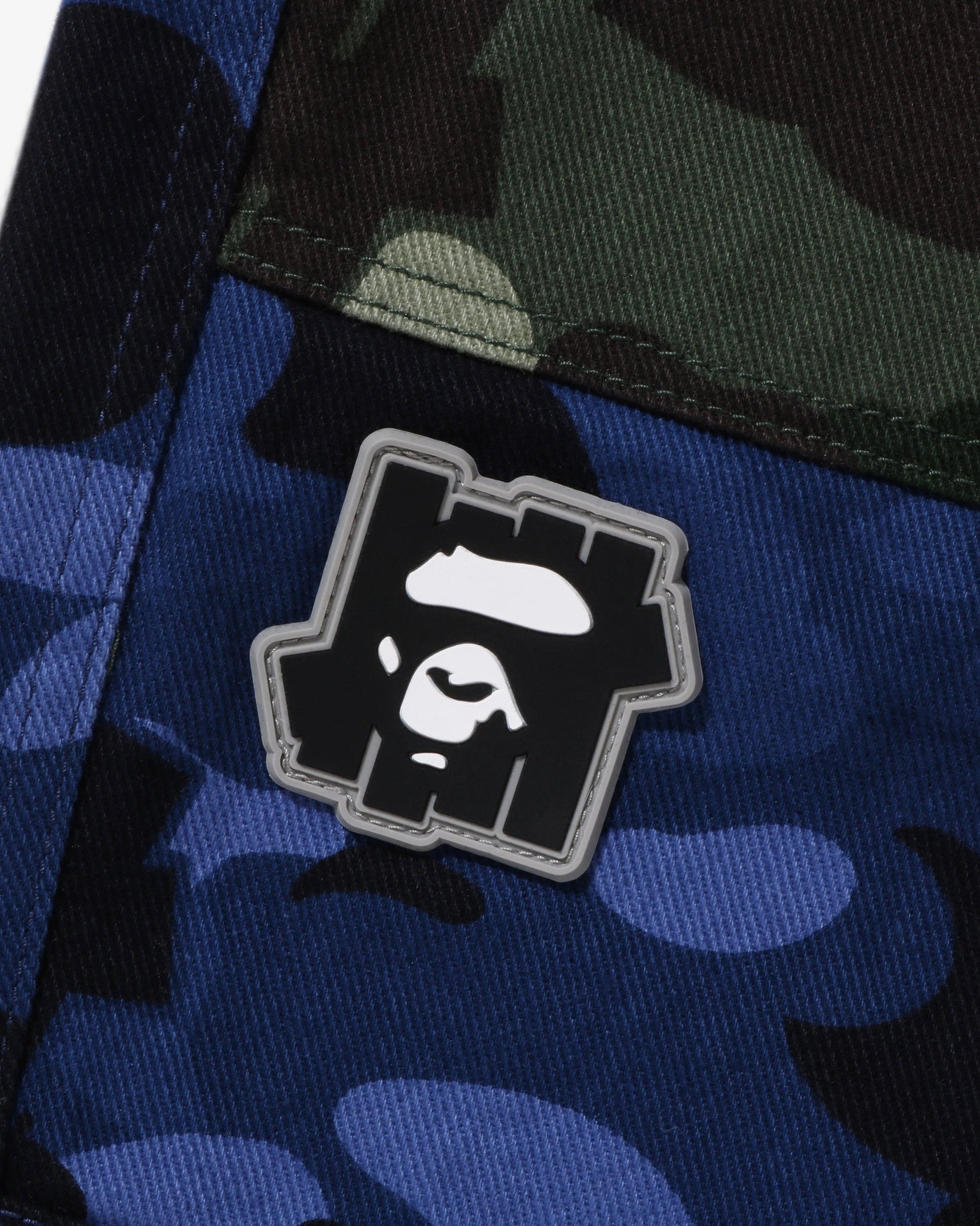 BAPE x UNDEFEATED Color Camo Flannel Pants - Navy — view 5 of 6