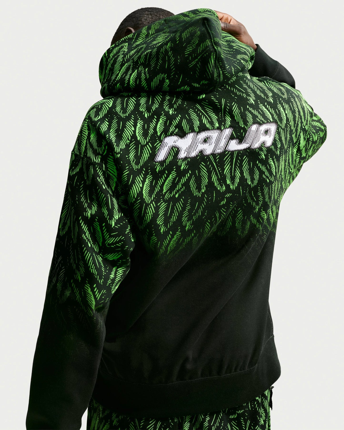 Nike x Slawn Ng Hoodie - Black/ Poison Green — view 2 of 6