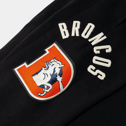 Denver Broncos Original Fleece Mens Sweatpants (Black/White) — view 3 of 4