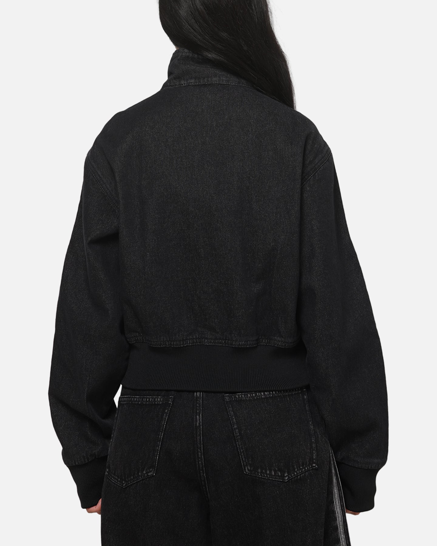Adidas Women's Firebird Denim Track Jacket True Black — view 3 of 5