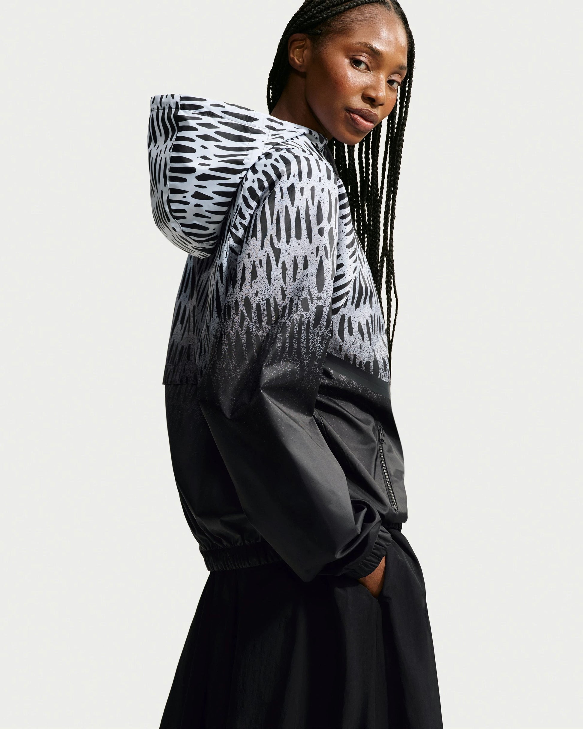 Nike x Slawn Ng Anthem Jacket - Black/ White — view 4 of 6