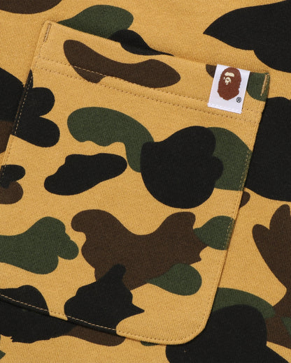 BAPE 1st Camo Ape Head Patched Sweat Pants - Yellow Camo — view 6 of 6