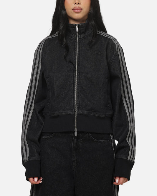 Adidas Women's Firebird Denim Track Jacket True Black — view 1 of 5