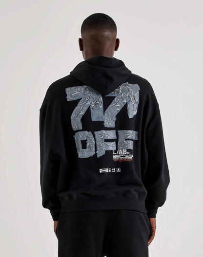 Off-White L/AB Duct Tape Fleece Hoodie — view 2 of 6