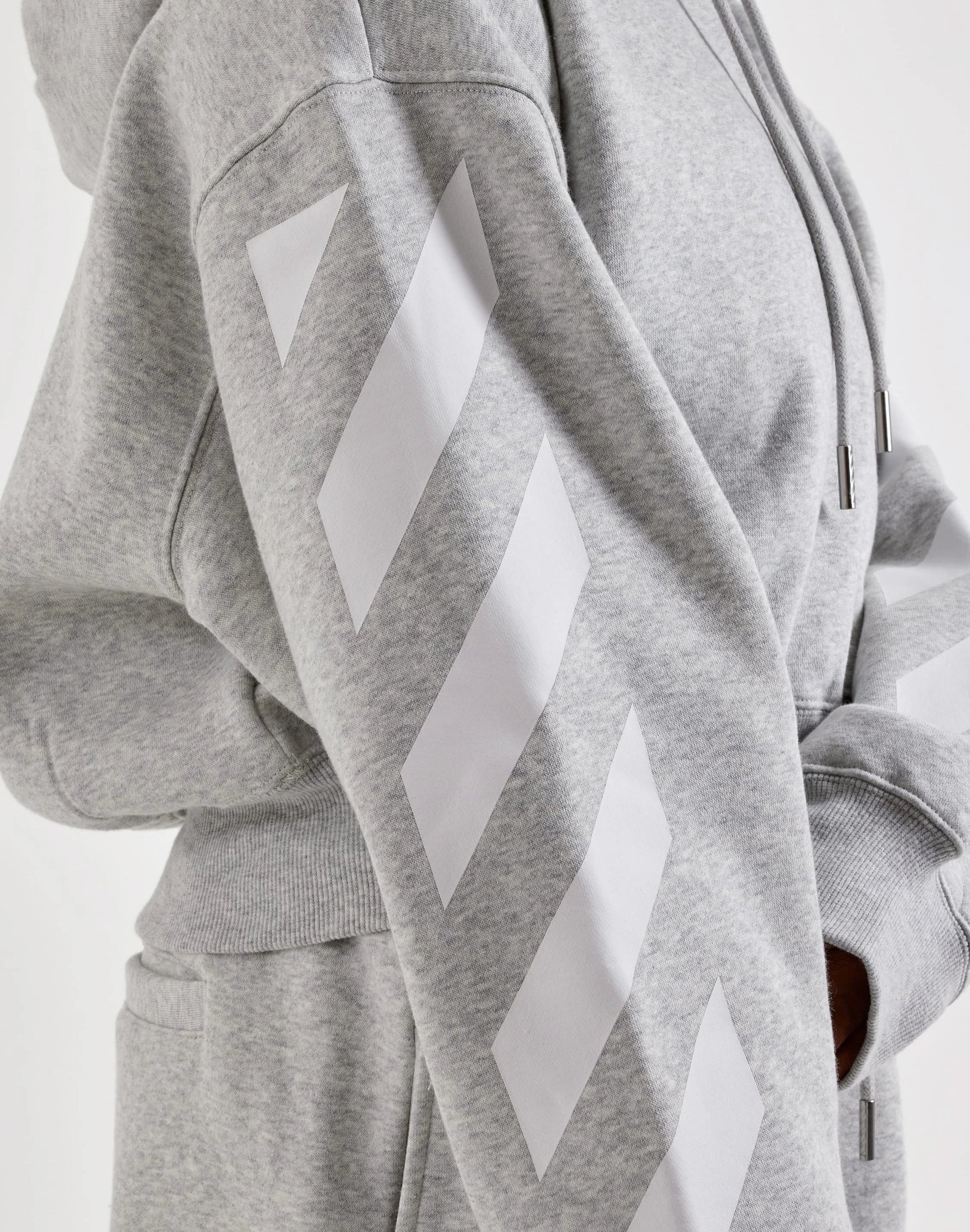 Off-White L/AB Cropped Fleece Hoodie — view 5 of 6
