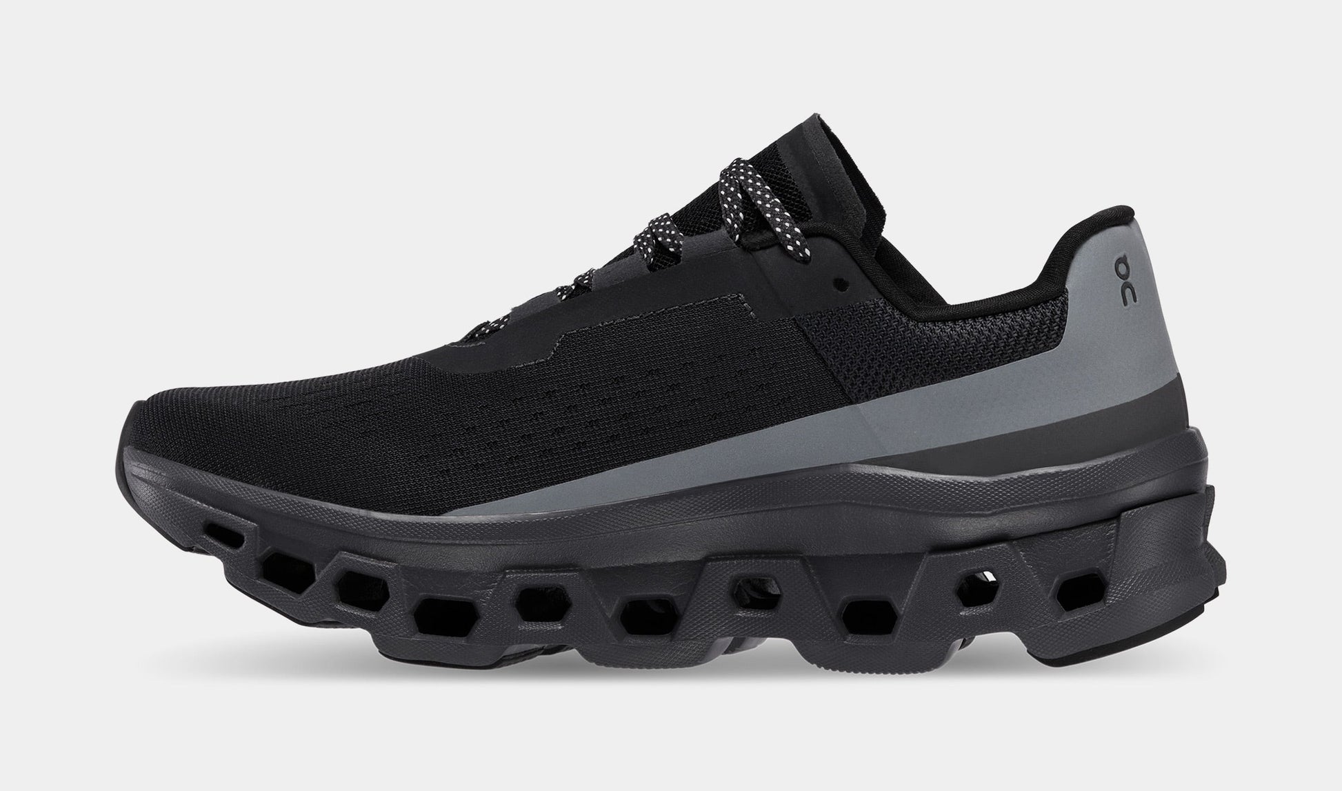 Cloudmonster Lumos Womens Running Shoes (Black) — view 3 of 4