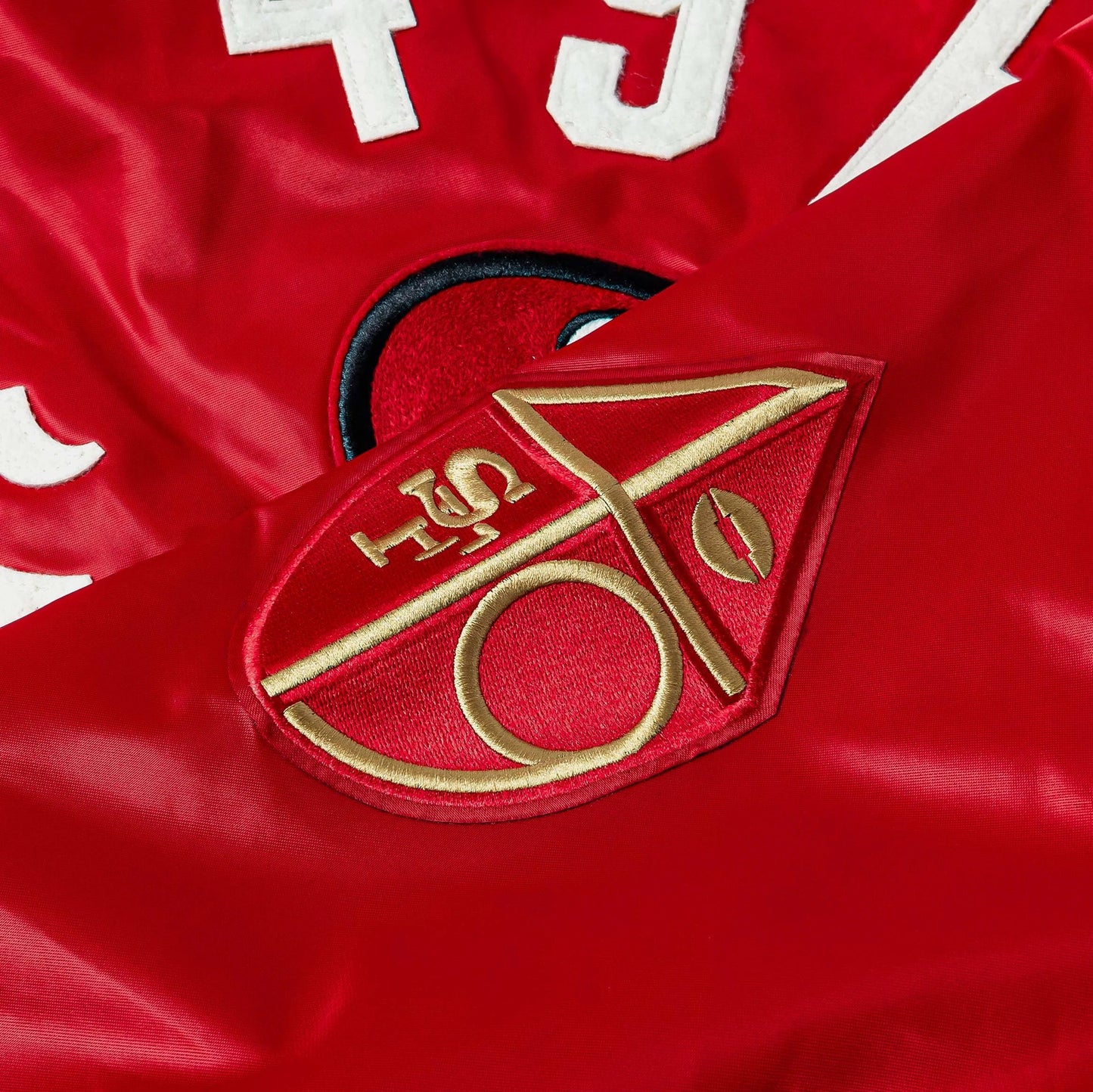 San Francisco 49ers Original Satin Mens Jacket (Red/White) — view 4 of 4