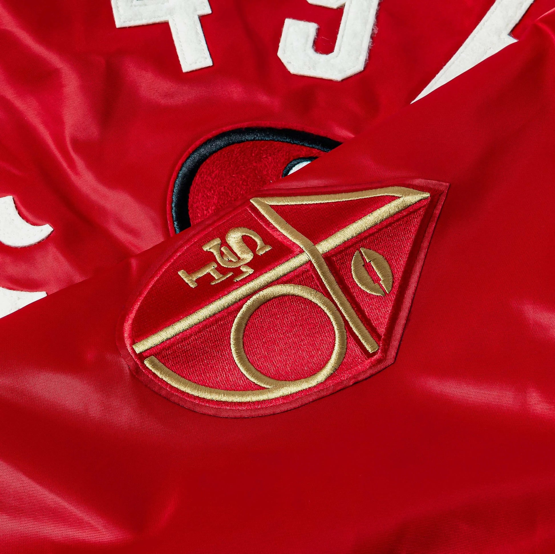 San Francisco 49ers Original Satin Mens Jacket (Red/White) — view 4 of 4