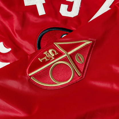 San Francisco 49ers Original Satin Mens Jacket (Red/White) — view 4 of 4