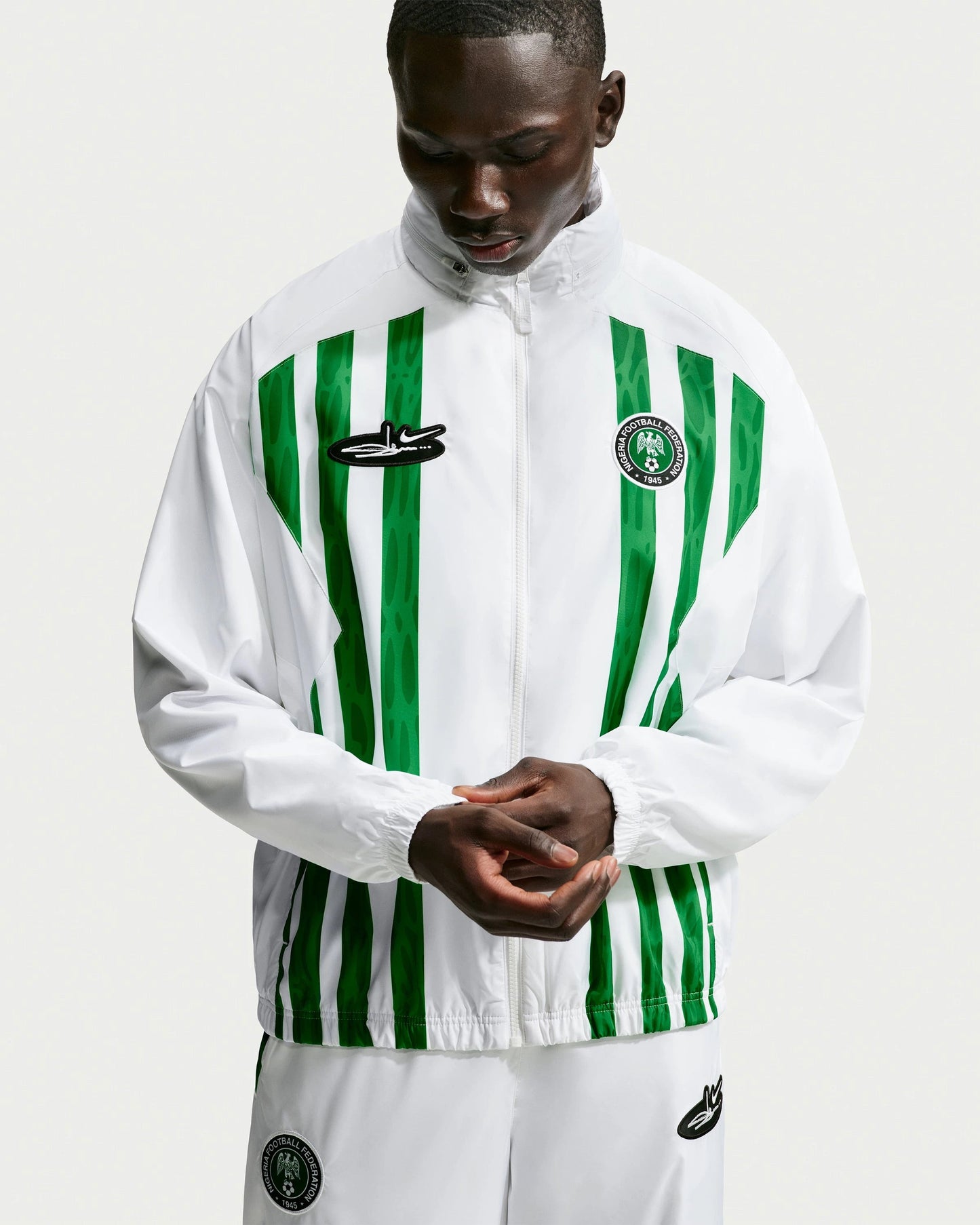 Nike x Slawn Ng Track Jacket - White/ Black — view 1 of 6