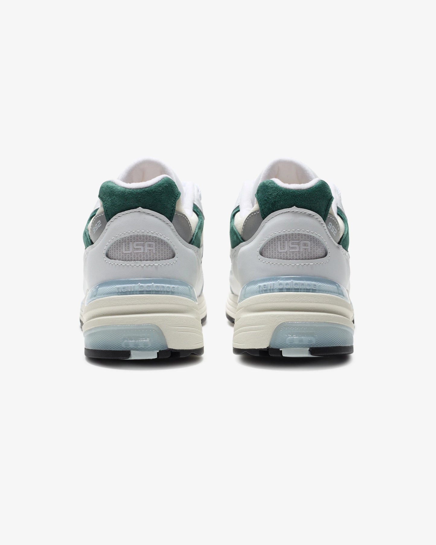 New Balance 992 'made In Usa' - White/ Marshgreen — view 3 of 5