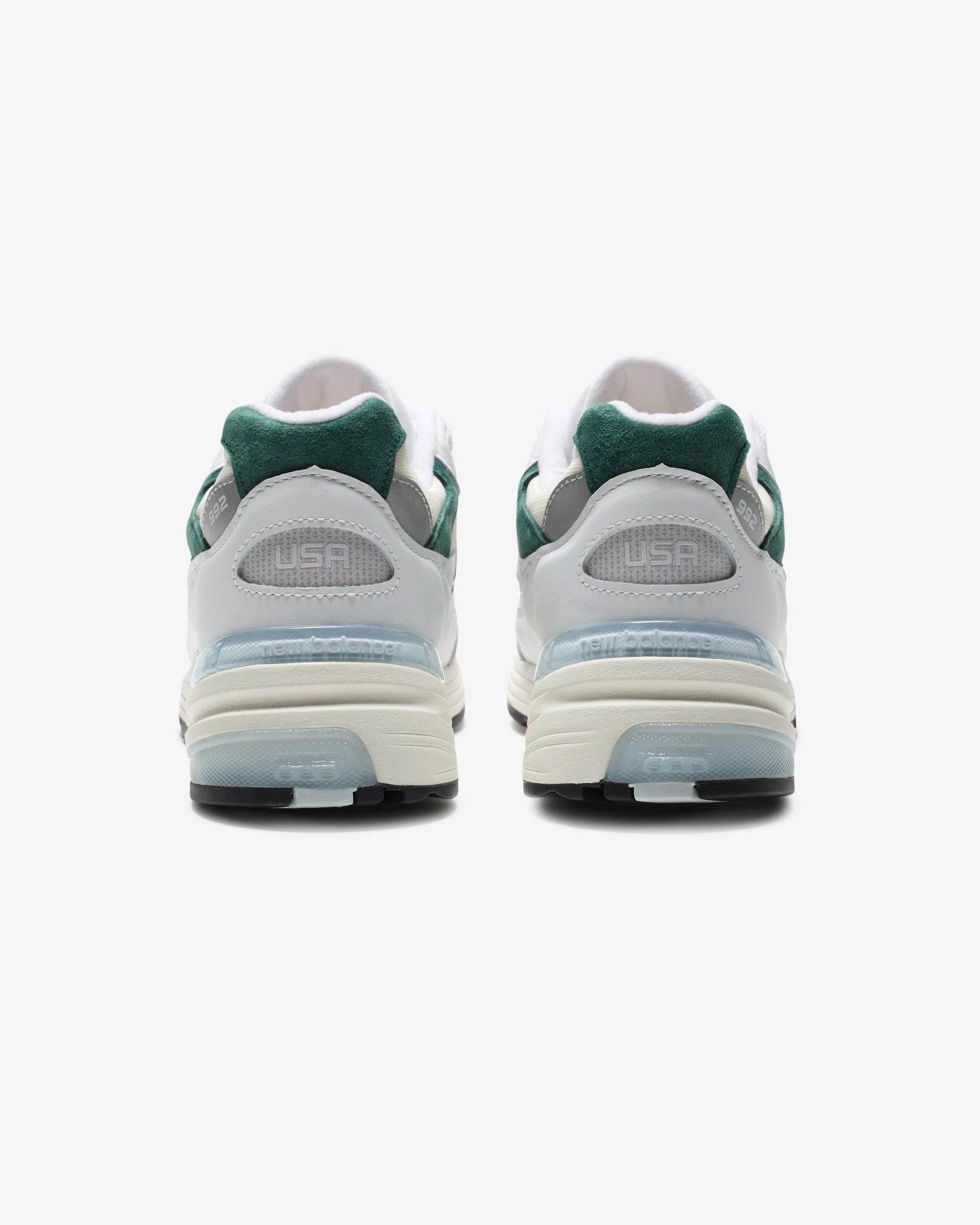 New Balance 992 'made In Usa' - White/ Marshgreen — view 3 of 5