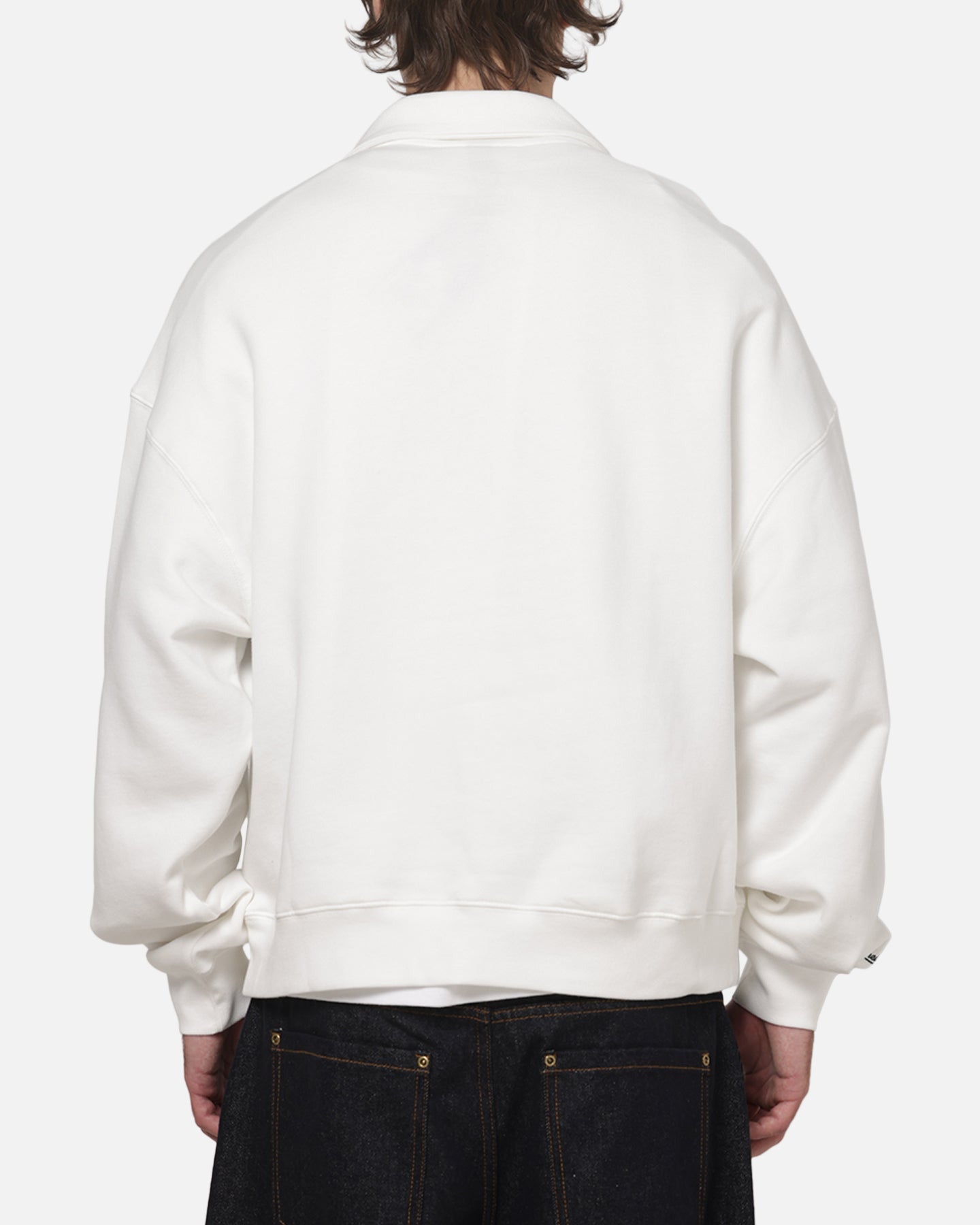 Mitchell & Ness Wallabies Heritage Quarter Zip Crewneck Vintage White — view 3 of 5