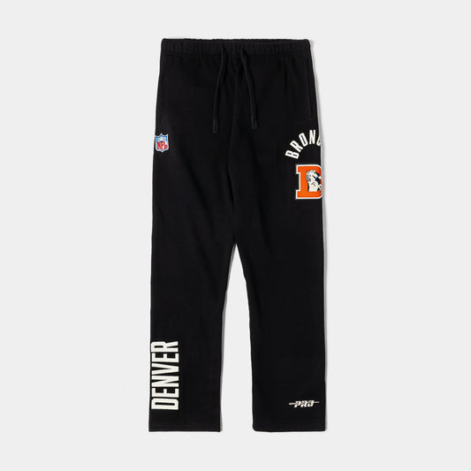 Denver Broncos Original Fleece Mens Sweatpants (Black/White) — view 1 of 4