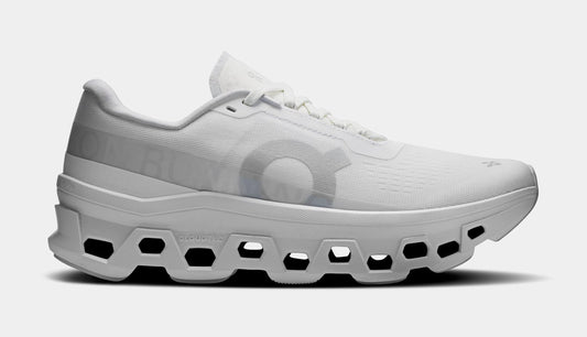 Cloudmonster Womens Running Shoes (White/White) — view 2 of 4