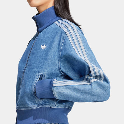 Adicolor Denim Track Womens Jacket in Indigo Denim — view 4 of 4