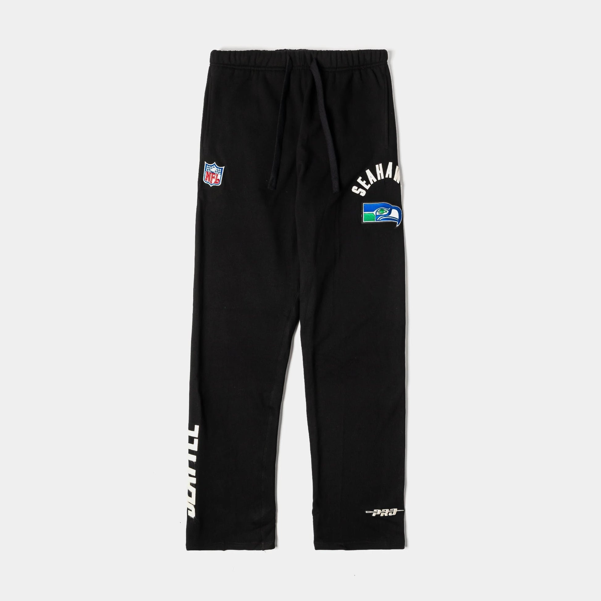 Seattle Seahawks Original Fleece Mens Sweatpants (Black/White) — view 1 of 5