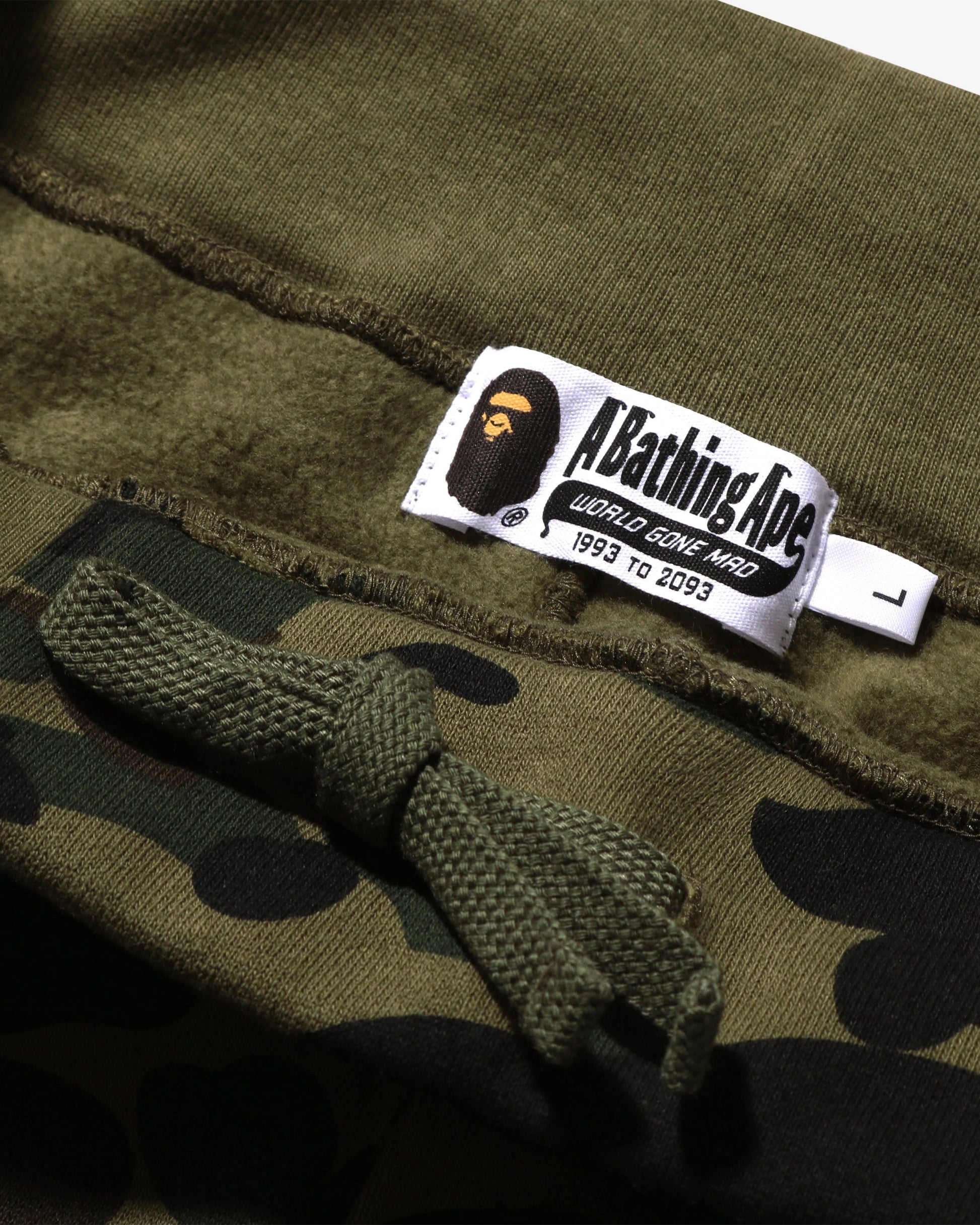 BAPE 1st Camo Sweat Shorts - Green Camo — view 4 of 4