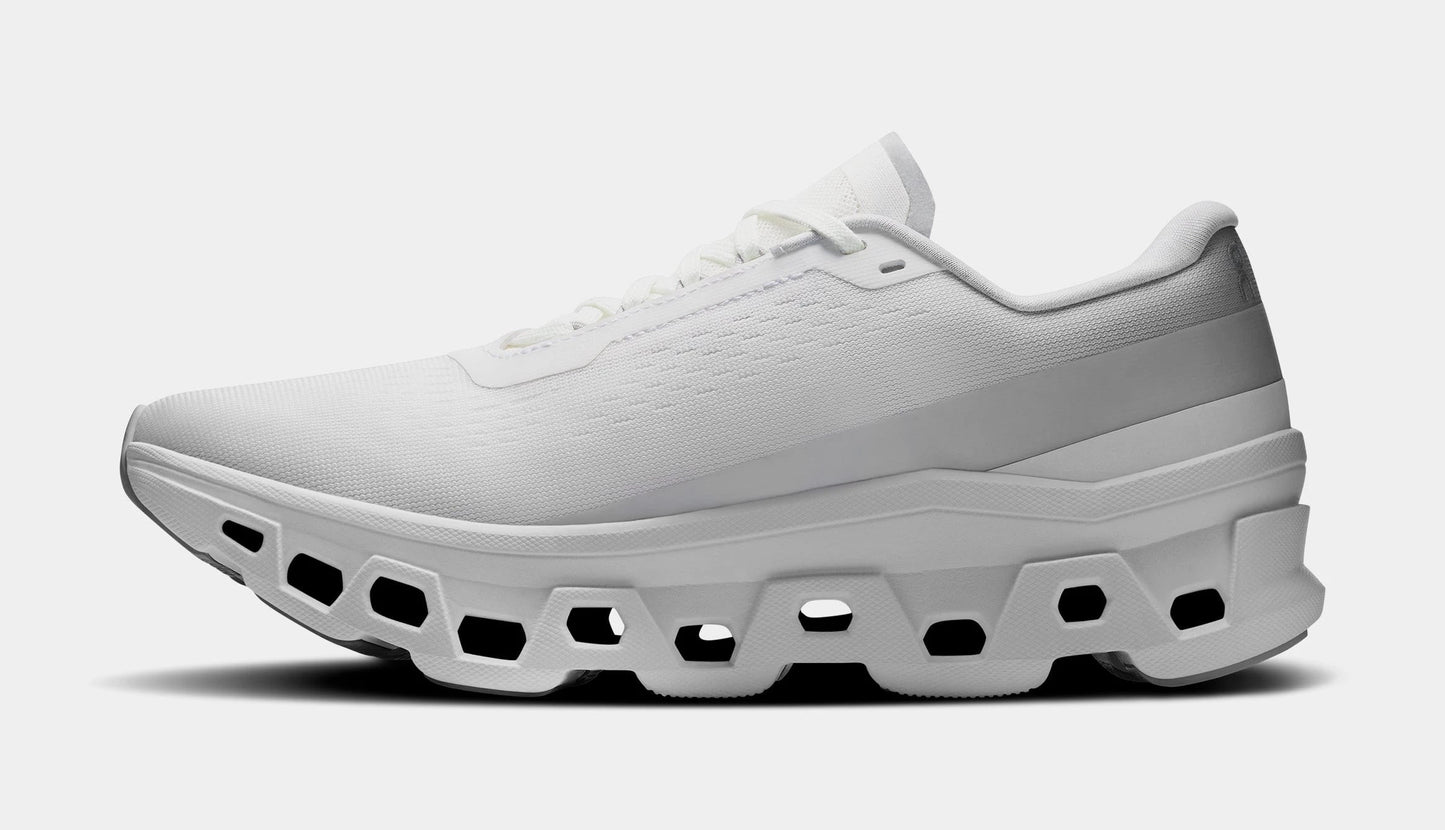 Cloudmonster Womens Running Shoes (White/White) — view 3 of 4