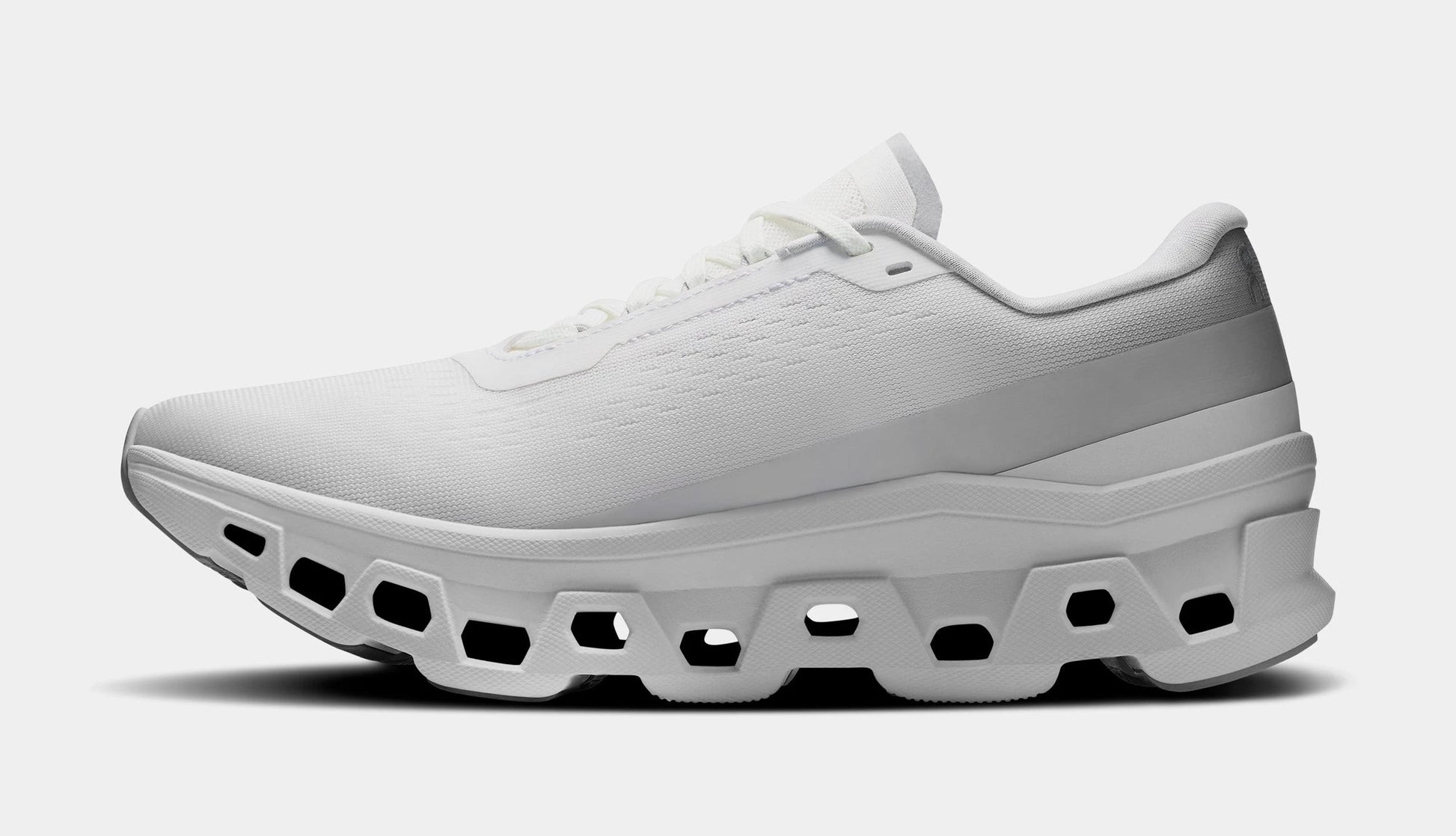 Cloudmonster Womens Running Shoes (White/White) — view 3 of 4