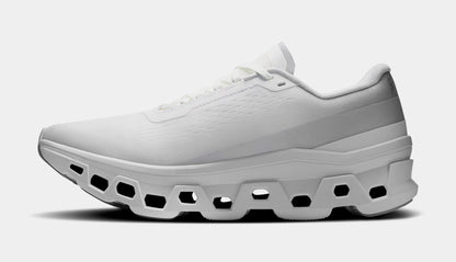 Cloudmonster Womens Running Shoes (White/White) — view 3 of 4