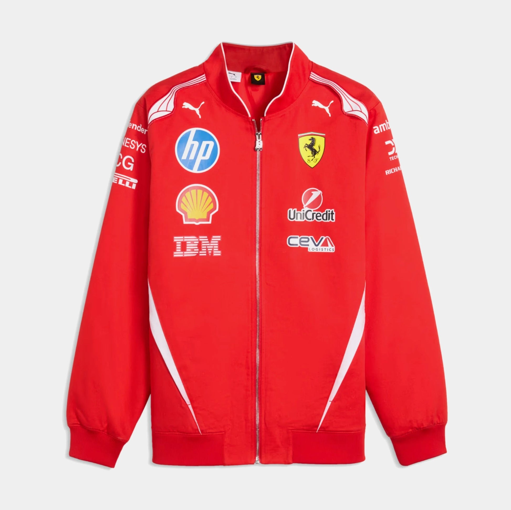 Scuderia Ferrari Replica Drivers Bomber Mens Jacket (Puma Red) — view 1 of 4