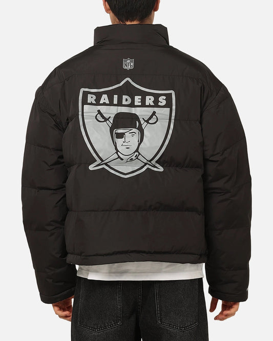 Mitchell & Ness Las Vegas Raiders Reversible Puffer Jacket Black — view 1 of 6