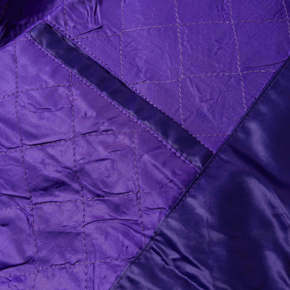 NBA Los Angeles Lakers Original Satin Varsity Mens Jacket in Purple / Yellow — view 5 of 5