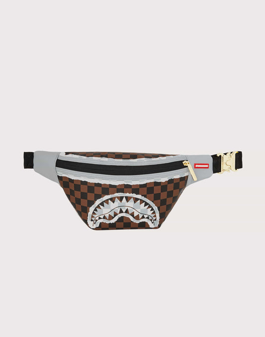 Sprayground Checkered Tear Crossbody Bag