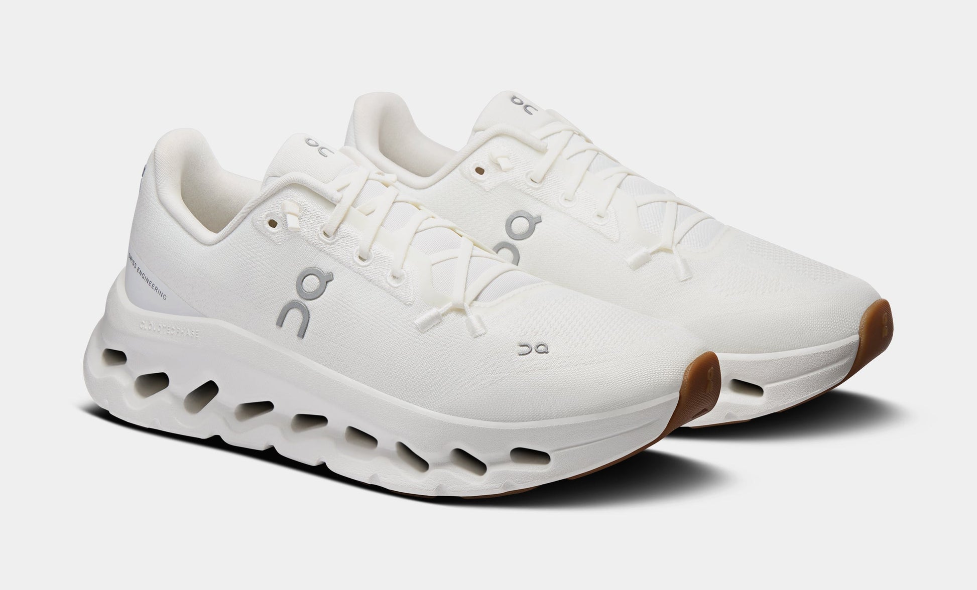Cloudtilt Womens Running Shoes (White/Ivory) — view 4 of 4