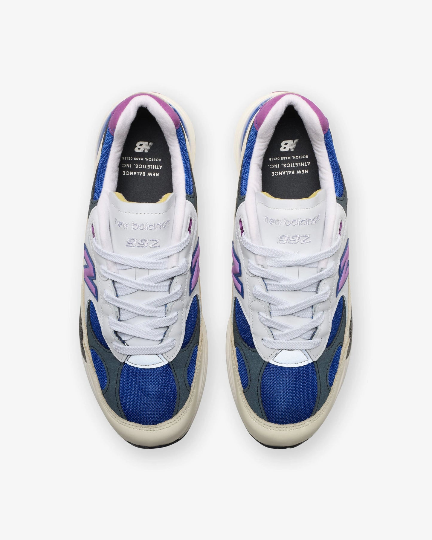New Balance 992 'made In Usa' - White/ Team Royal — view 4 of 5