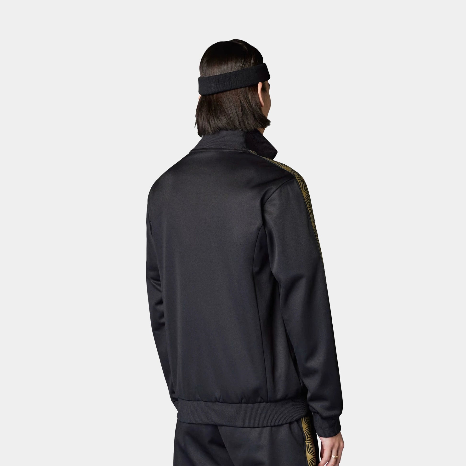 Mexico National Knit Track Mens Jacket (Black/Gold) — view 2 of 5
