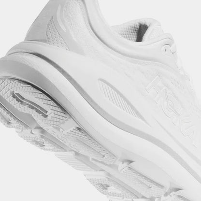 Bondi 9 Womens Running Shoes (White/White) — view 3 of 3