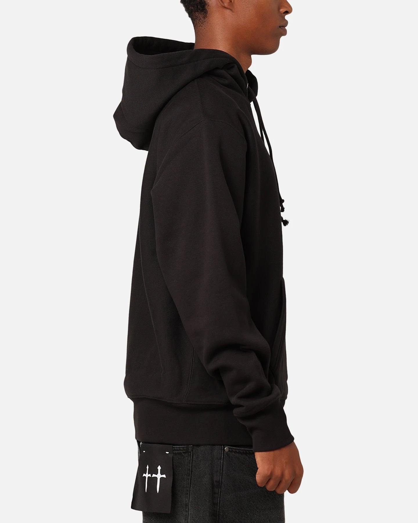 Champion Reverse Weave Small C Hoodie Black — view 4 of 6